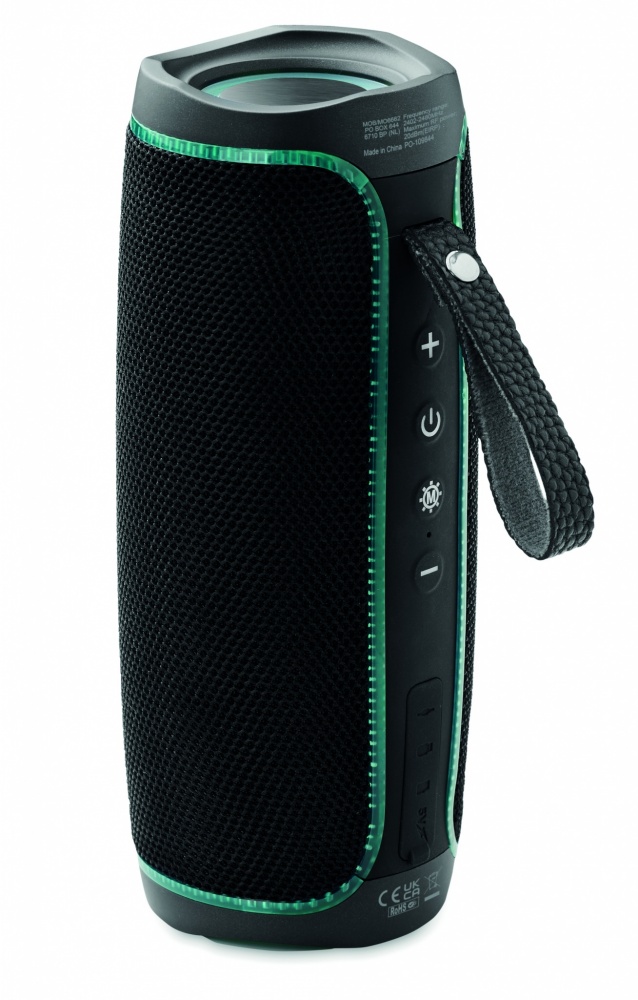 Logo trade promotional merchandise picture of: 2x5 LED Wireless speaker IPX4